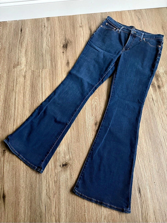 J. Crew Factory Denim - J.Crew Full Length Flare Jeans Blue Waist 28 Like New